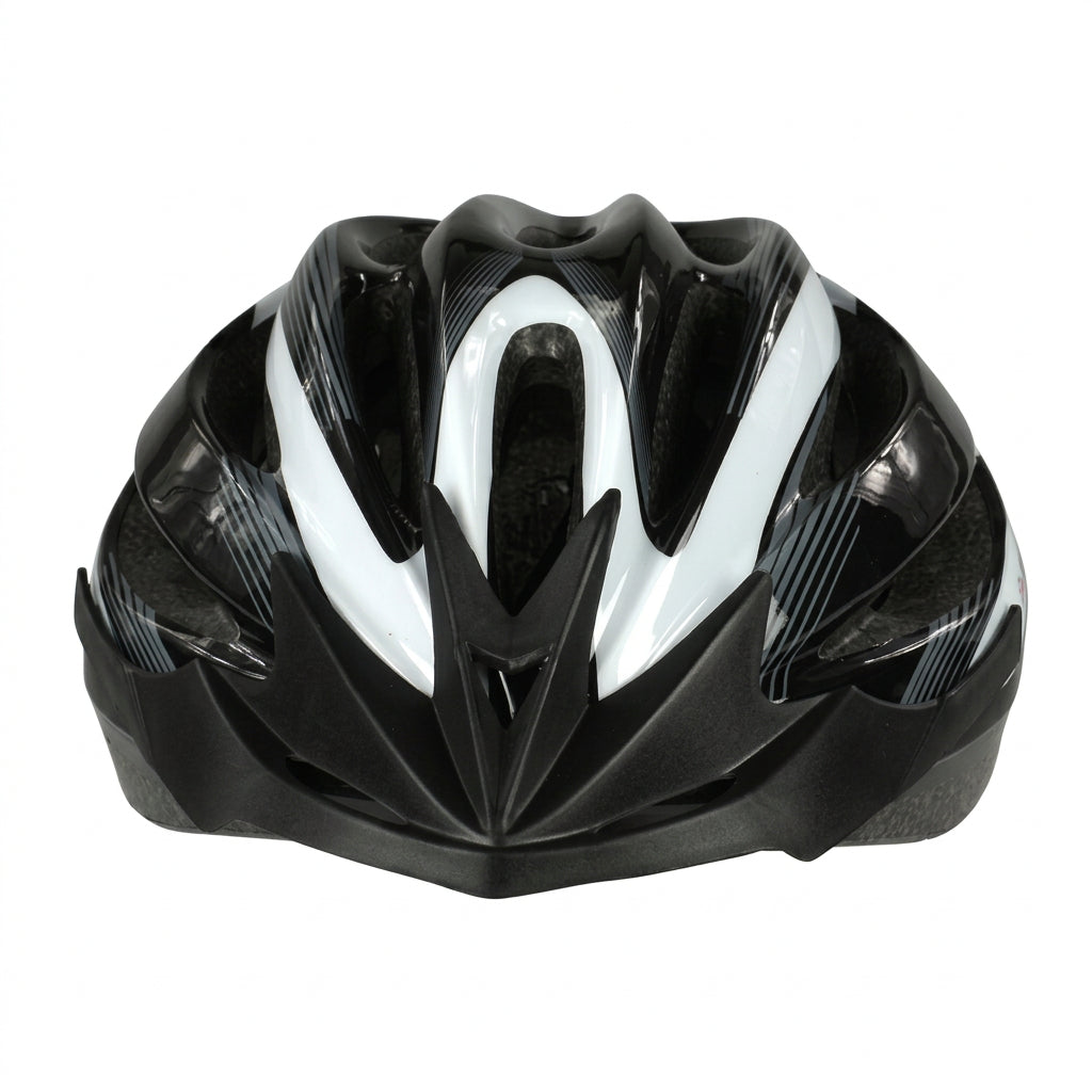 Dunlop HB13 Medium Black Bicycle Helmet with Removable Visor - Gomix Brands Outlet